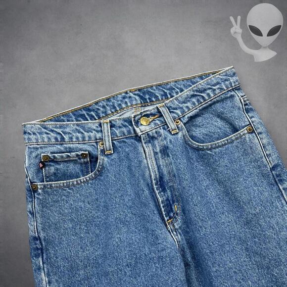 Polo Ralph Lauren Straight Leg Bootcut Jeans Size 30x32 Blue Denim Vintage - Picture 4 of 8